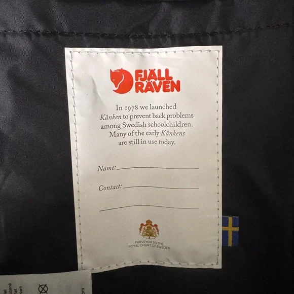 Kånken Black Backpack - Picture 3 of 7